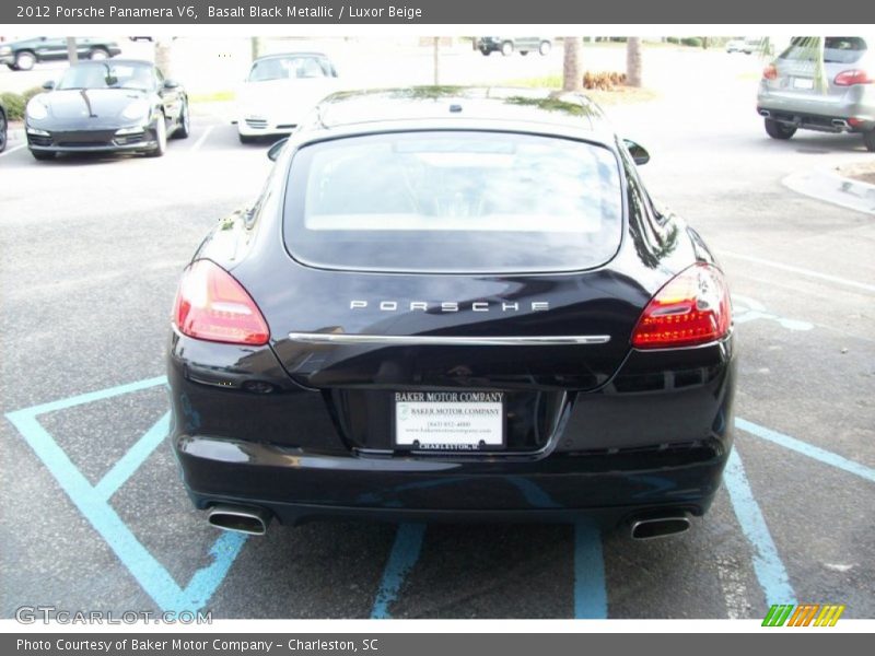 Basalt Black Metallic / Luxor Beige 2012 Porsche Panamera V6