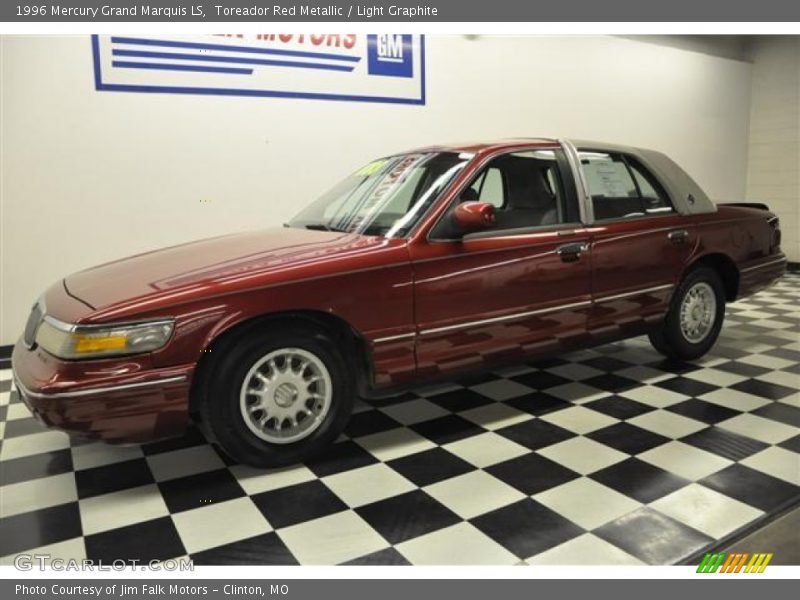 Toreador Red Metallic / Light Graphite 1996 Mercury Grand Marquis LS