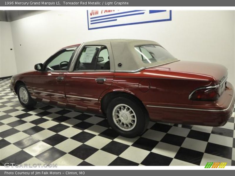 Toreador Red Metallic / Light Graphite 1996 Mercury Grand Marquis LS
