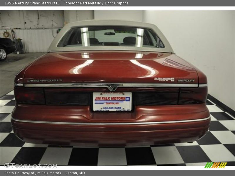 Toreador Red Metallic / Light Graphite 1996 Mercury Grand Marquis LS