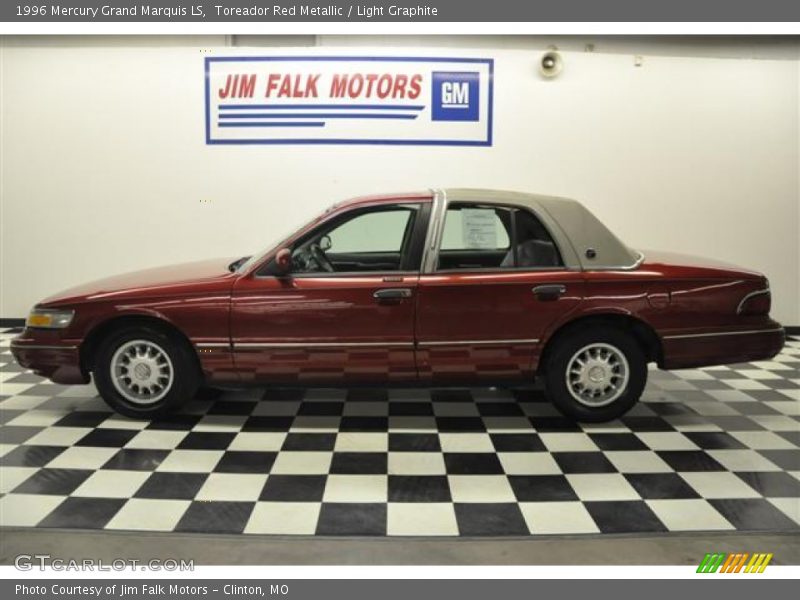 Toreador Red Metallic / Light Graphite 1996 Mercury Grand Marquis LS