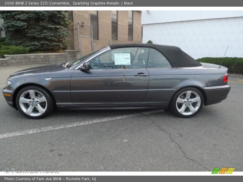 Sparkling Graphite Metallic / Black 2006 BMW 3 Series 325i Convertible