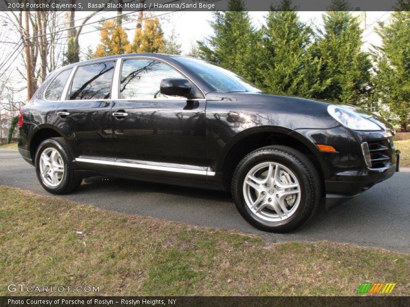 Basalt Black Metallic / Havanna/Sand Beige 2009 Porsche Cayenne S