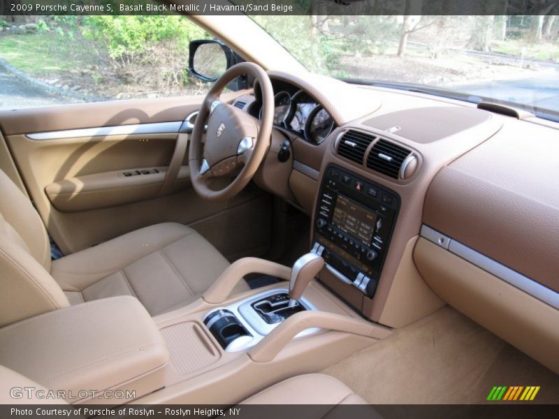 Basalt Black Metallic / Havanna/Sand Beige 2009 Porsche Cayenne S