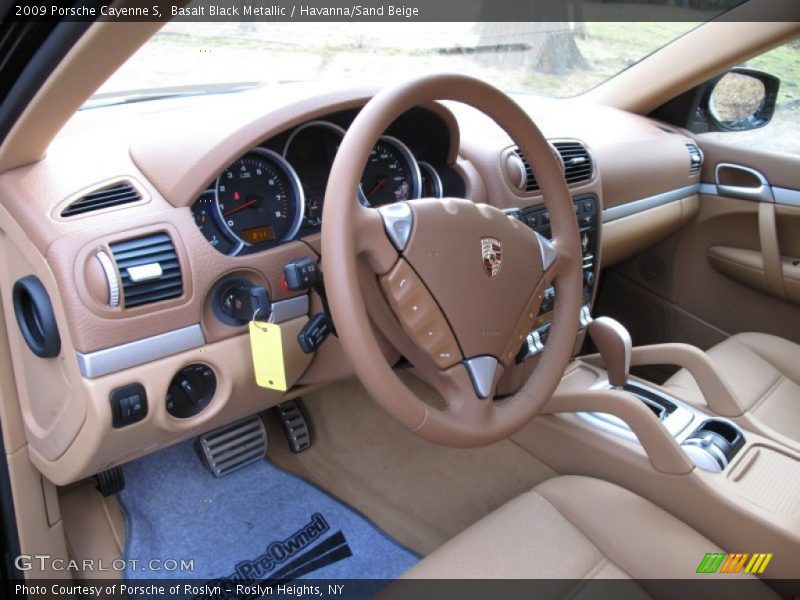 Basalt Black Metallic / Havanna/Sand Beige 2009 Porsche Cayenne S
