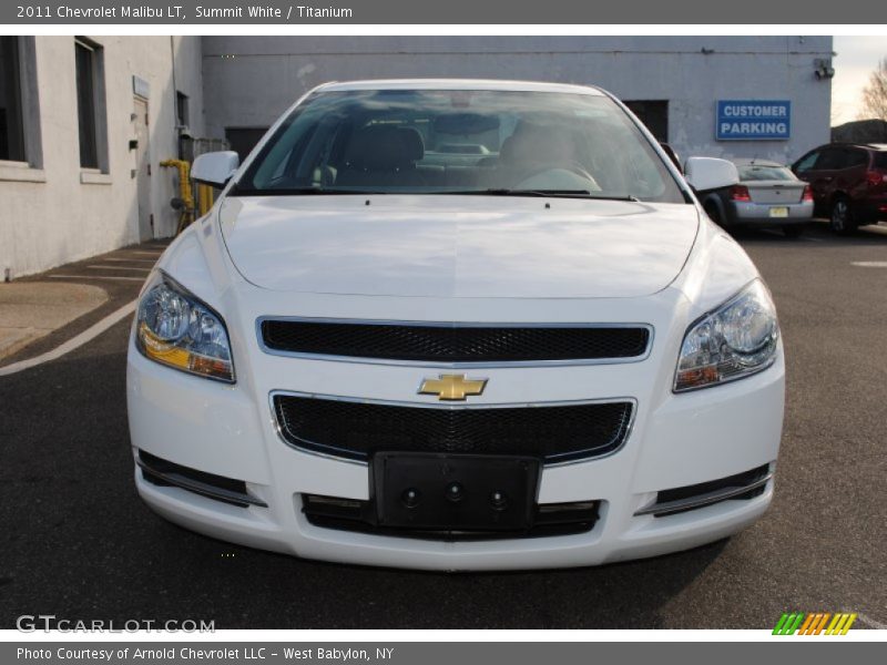 Summit White / Titanium 2011 Chevrolet Malibu LT