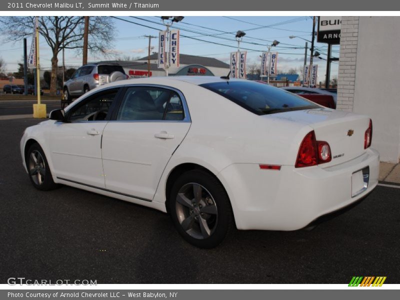 Summit White / Titanium 2011 Chevrolet Malibu LT