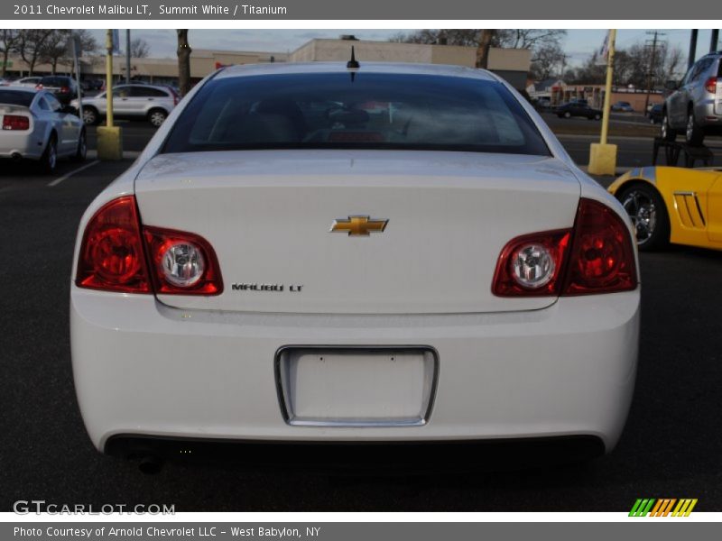 Summit White / Titanium 2011 Chevrolet Malibu LT