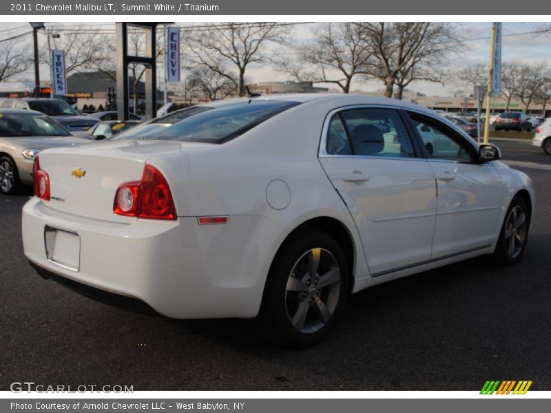 Summit White / Titanium 2011 Chevrolet Malibu LT