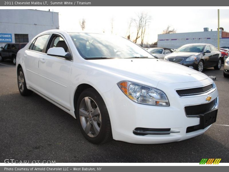Summit White / Titanium 2011 Chevrolet Malibu LT