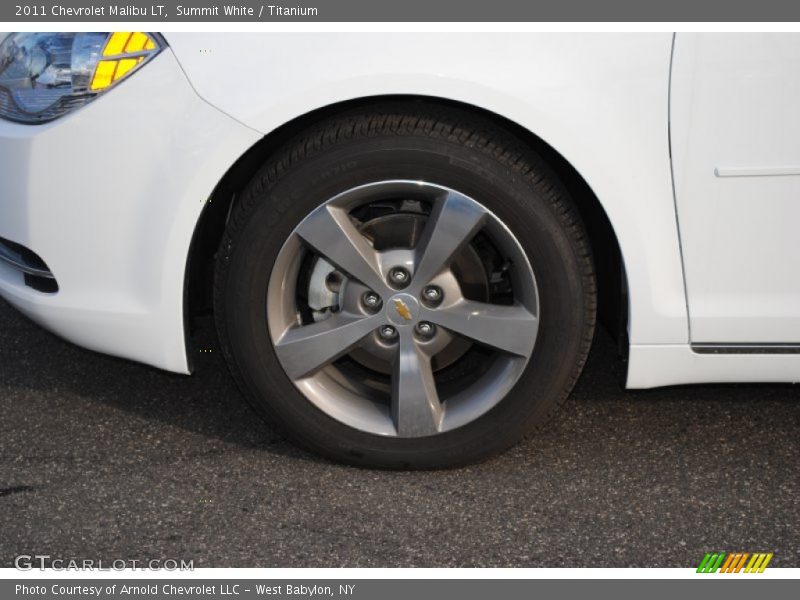 Summit White / Titanium 2011 Chevrolet Malibu LT