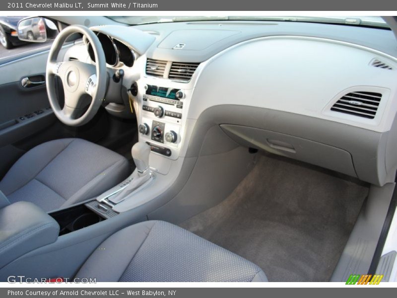 Summit White / Titanium 2011 Chevrolet Malibu LT