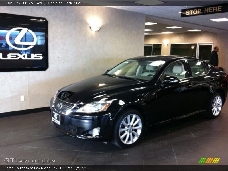 Obsidian Black / Ecru 2009 Lexus IS 250 AWD