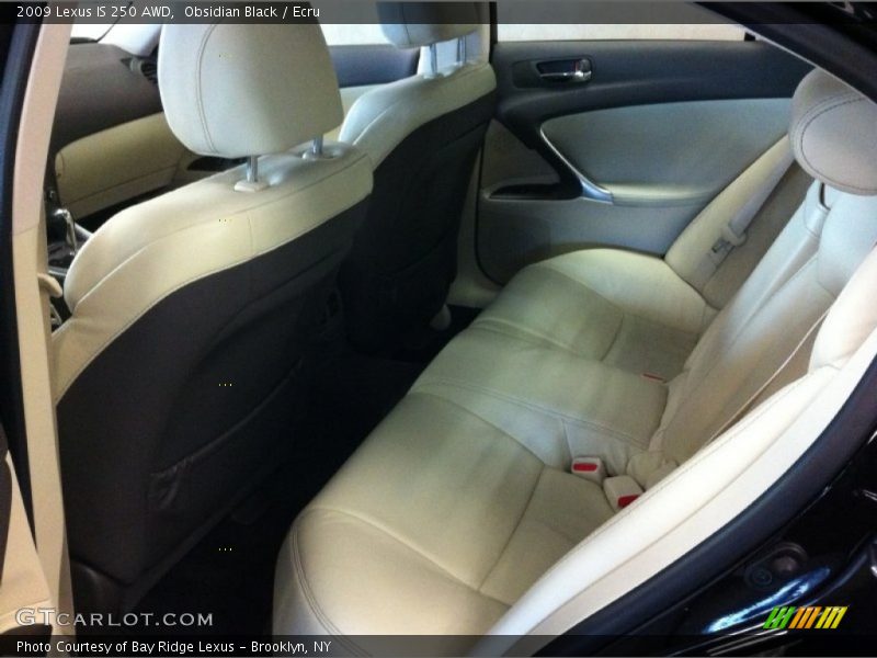 Obsidian Black / Ecru 2009 Lexus IS 250 AWD