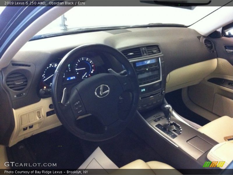 Obsidian Black / Ecru 2009 Lexus IS 250 AWD