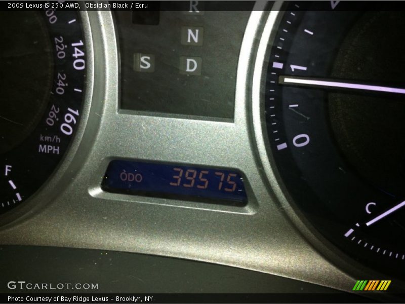 Obsidian Black / Ecru 2009 Lexus IS 250 AWD