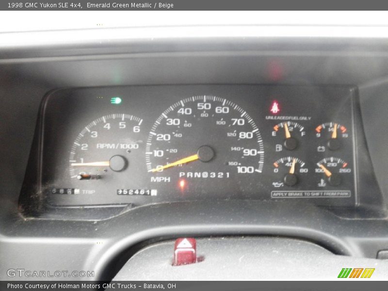  1998 Yukon SLE 4x4 SLE 4x4 Gauges