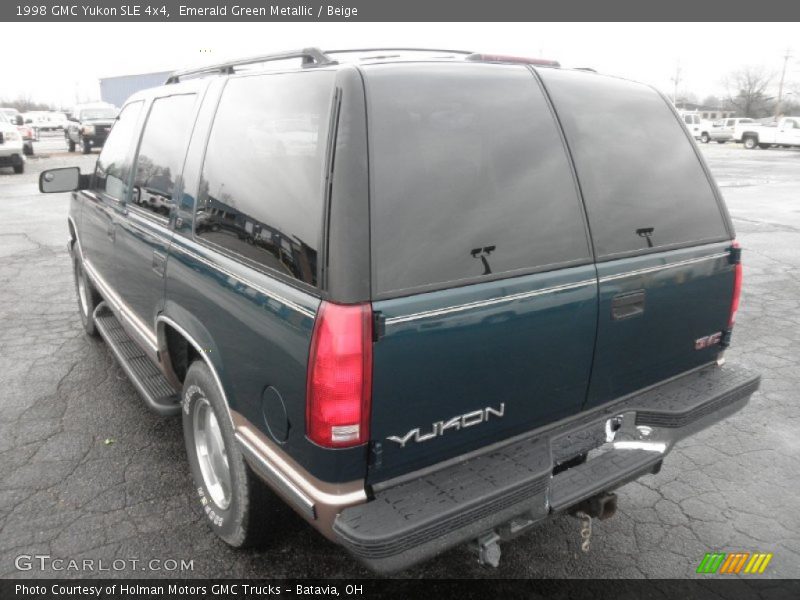 Emerald Green Metallic / Beige 1998 GMC Yukon SLE 4x4