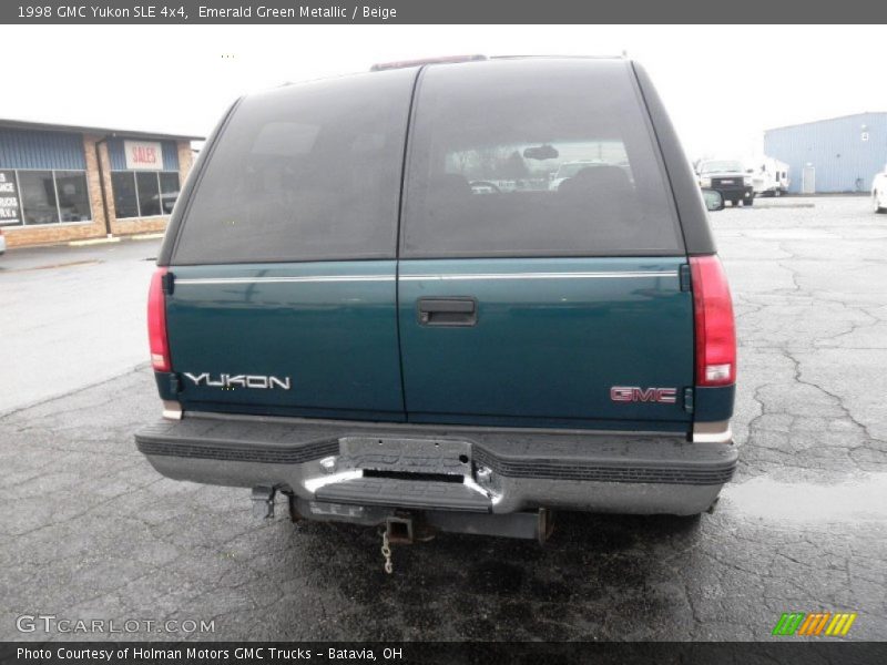 Emerald Green Metallic / Beige 1998 GMC Yukon SLE 4x4