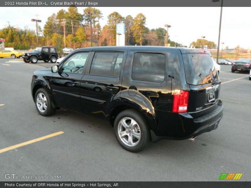 Crystal Black Pearl / Beige 2012 Honda Pilot EX-L