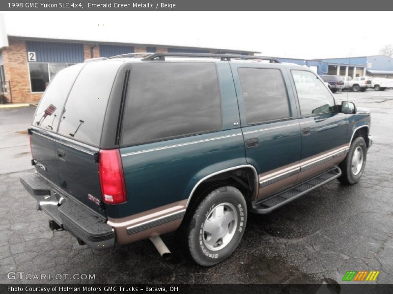 Emerald Green Metallic / Beige 1998 GMC Yukon SLE 4x4