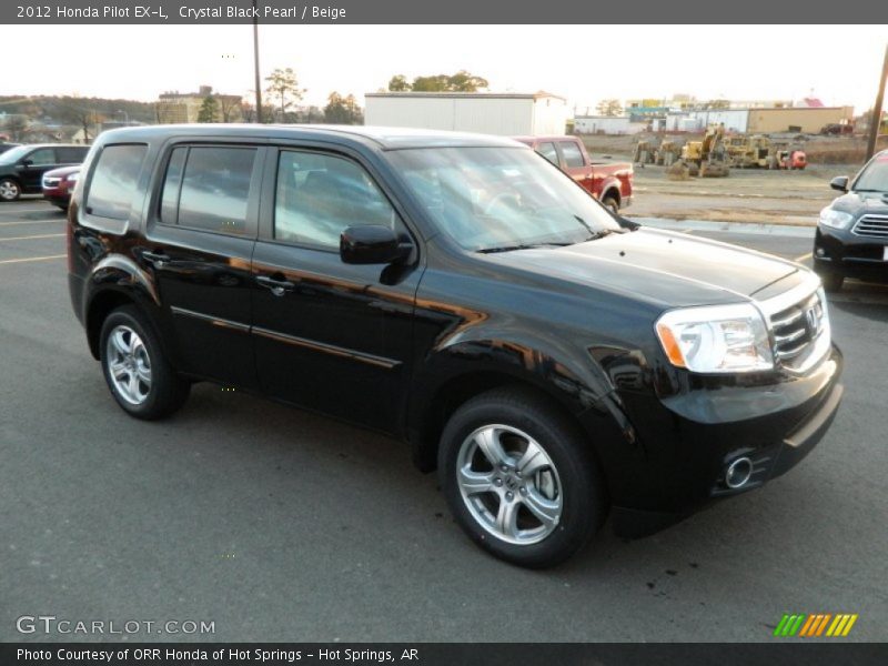 Crystal Black Pearl / Beige 2012 Honda Pilot EX-L