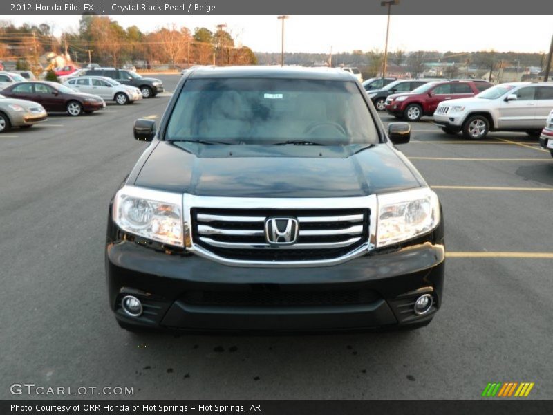 Crystal Black Pearl / Beige 2012 Honda Pilot EX-L