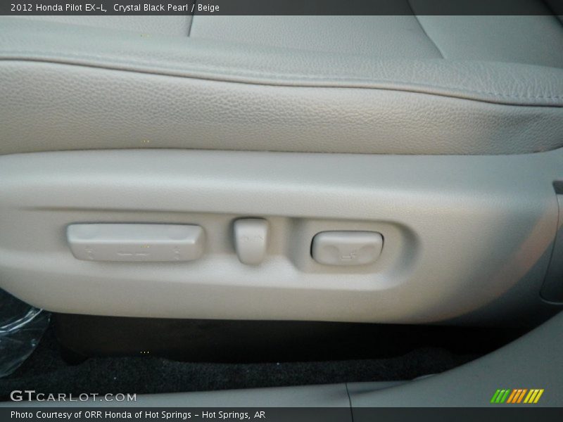 Crystal Black Pearl / Beige 2012 Honda Pilot EX-L