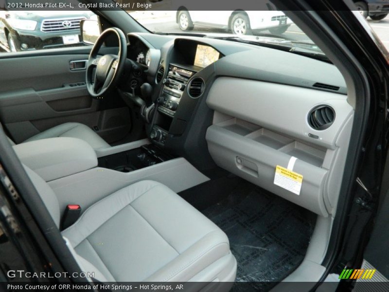 Crystal Black Pearl / Beige 2012 Honda Pilot EX-L