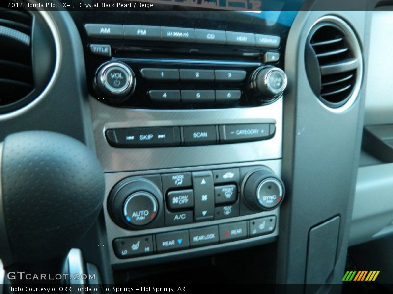 Crystal Black Pearl / Beige 2012 Honda Pilot EX-L