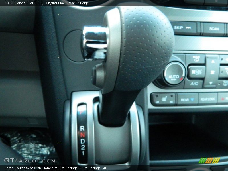Crystal Black Pearl / Beige 2012 Honda Pilot EX-L