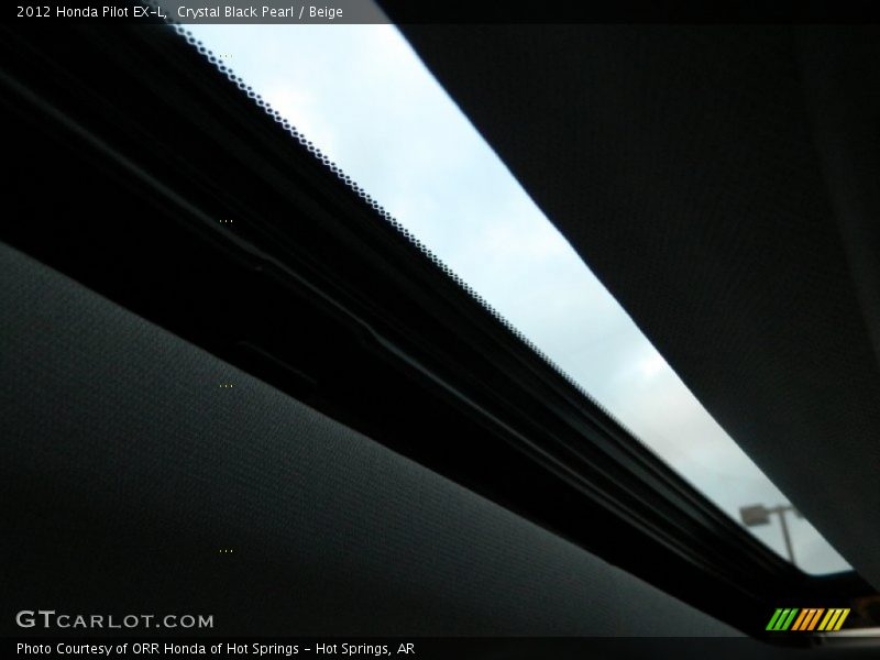 Crystal Black Pearl / Beige 2012 Honda Pilot EX-L