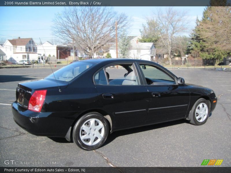 Ebony Black / Gray 2006 Hyundai Elantra Limited Sedan