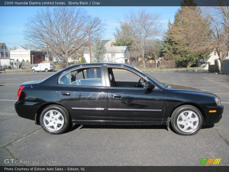 Ebony Black / Gray 2006 Hyundai Elantra Limited Sedan