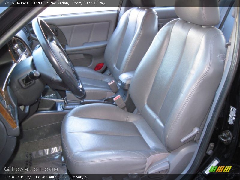 Ebony Black / Gray 2006 Hyundai Elantra Limited Sedan