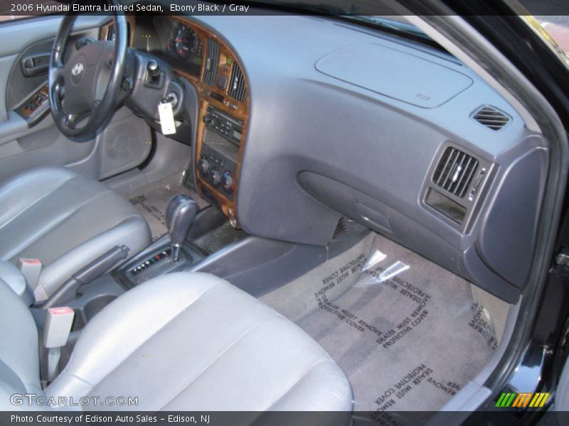 Ebony Black / Gray 2006 Hyundai Elantra Limited Sedan