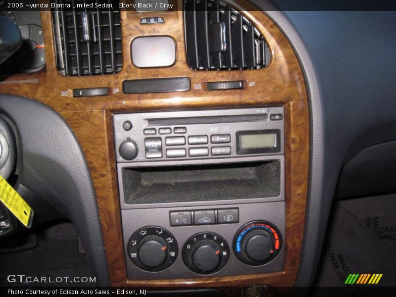 Ebony Black / Gray 2006 Hyundai Elantra Limited Sedan