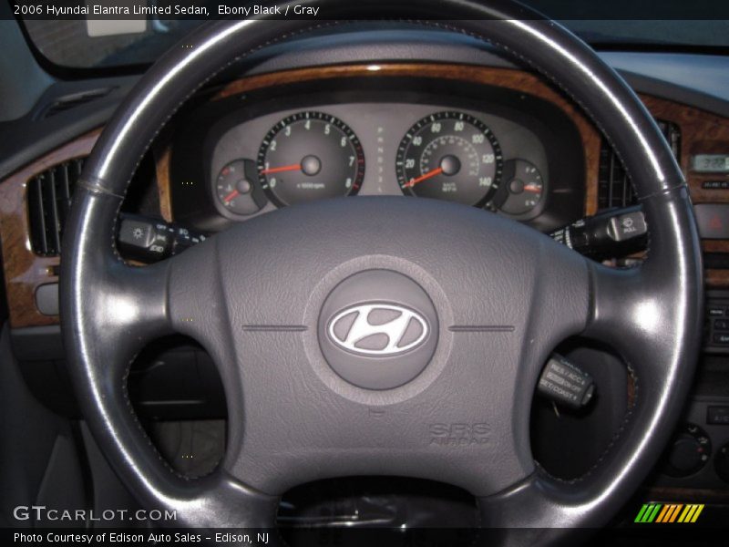 Ebony Black / Gray 2006 Hyundai Elantra Limited Sedan