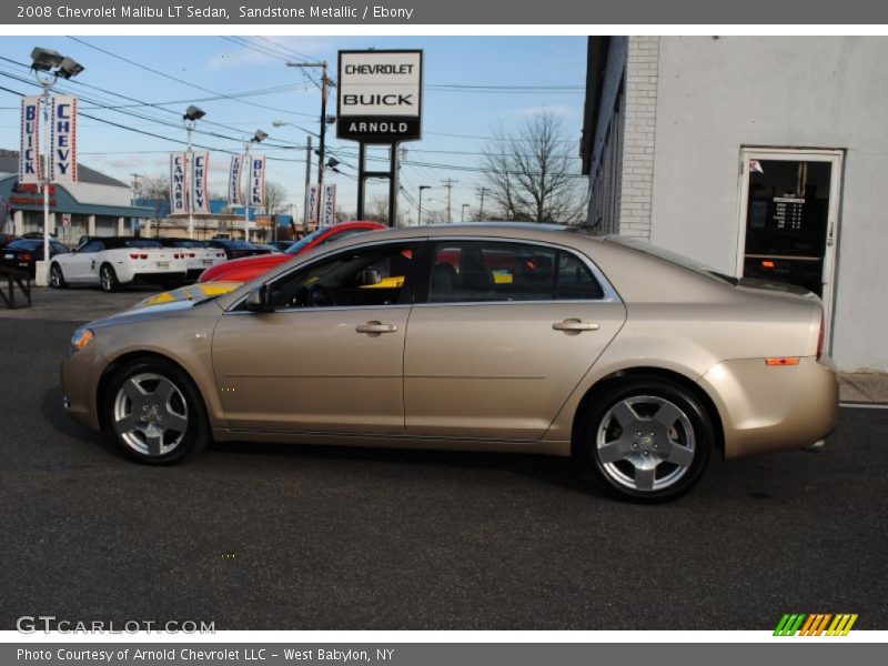 Sandstone Metallic / Ebony 2008 Chevrolet Malibu LT Sedan