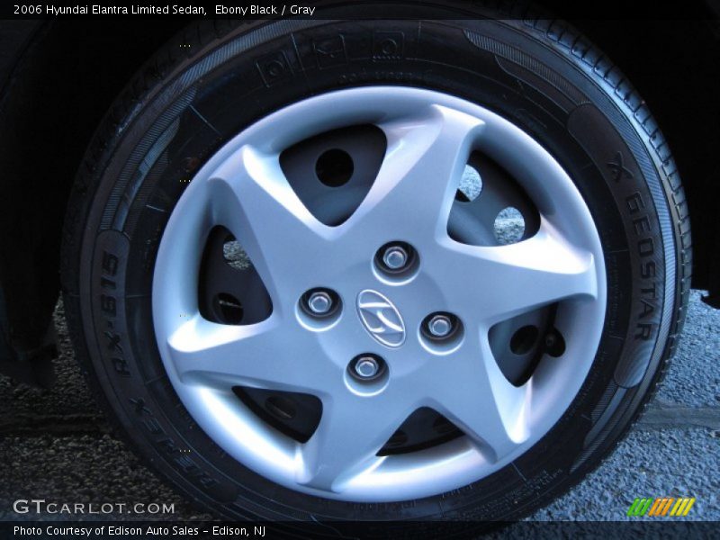 Ebony Black / Gray 2006 Hyundai Elantra Limited Sedan