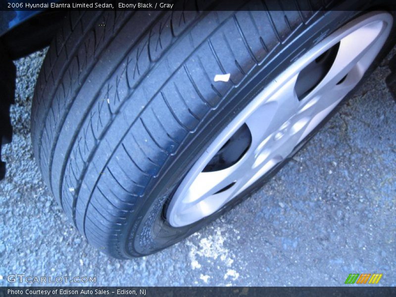 Ebony Black / Gray 2006 Hyundai Elantra Limited Sedan