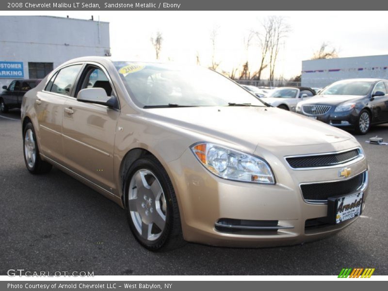 Sandstone Metallic / Ebony 2008 Chevrolet Malibu LT Sedan