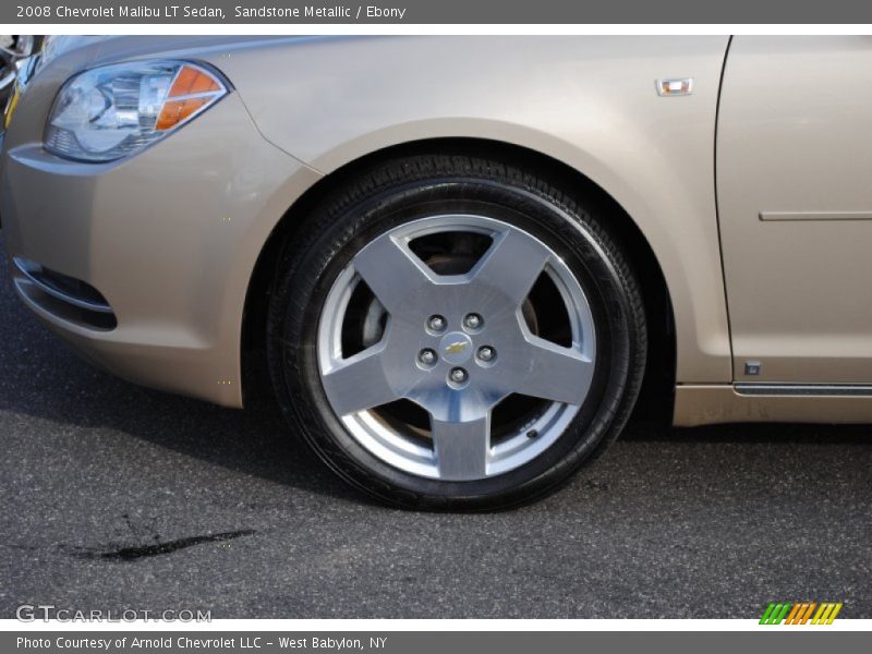 Sandstone Metallic / Ebony 2008 Chevrolet Malibu LT Sedan