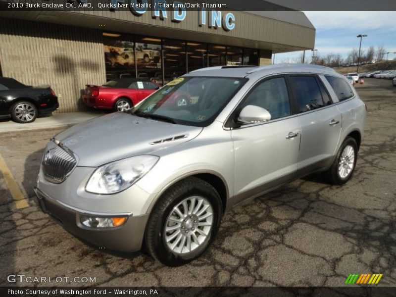 Quicksilver Metallic / Titanium/Dark Titanium 2010 Buick Enclave CXL AWD