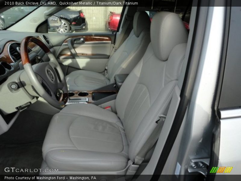 Quicksilver Metallic / Titanium/Dark Titanium 2010 Buick Enclave CXL AWD