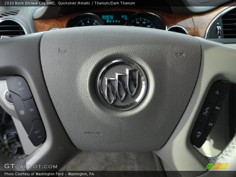 Quicksilver Metallic / Titanium/Dark Titanium 2010 Buick Enclave CXL AWD