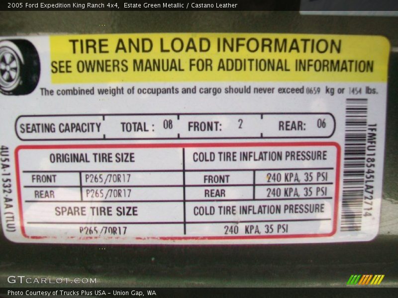 Estate Green Metallic / Castano Leather 2005 Ford Expedition King Ranch 4x4