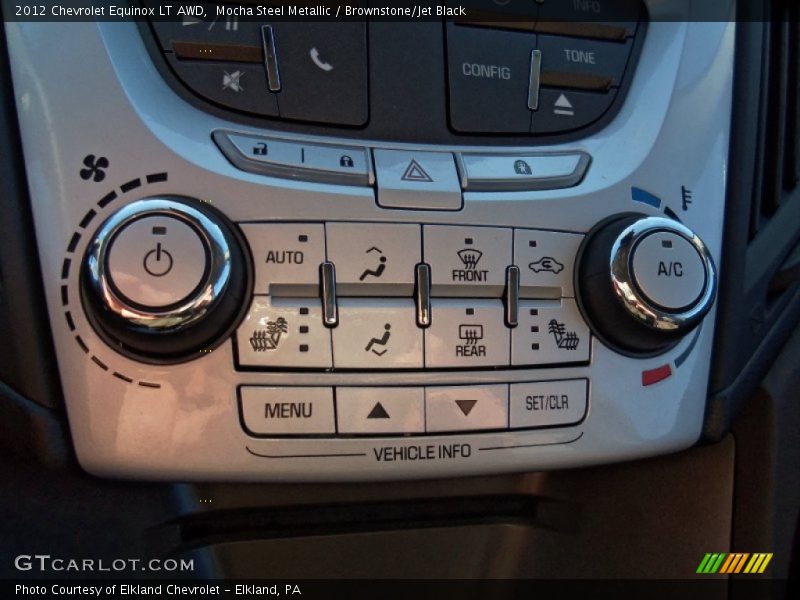 Controls of 2012 Equinox LT AWD
