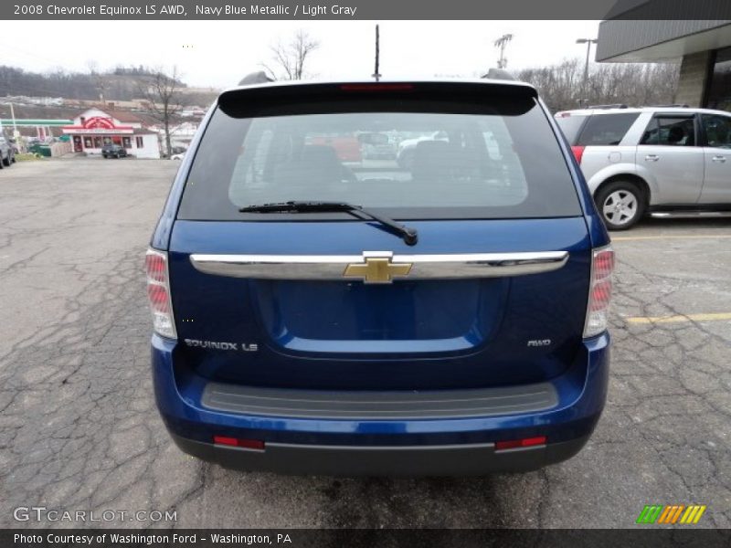 Navy Blue Metallic / Light Gray 2008 Chevrolet Equinox LS AWD