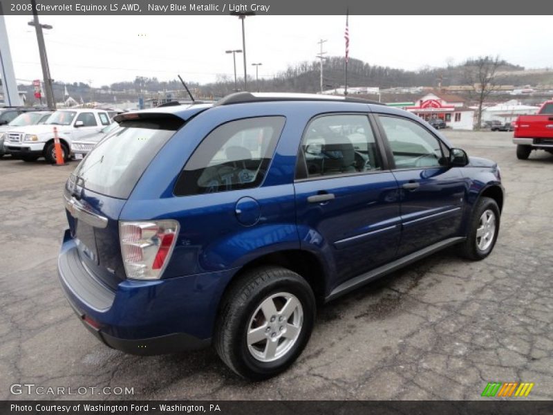 Navy Blue Metallic / Light Gray 2008 Chevrolet Equinox LS AWD